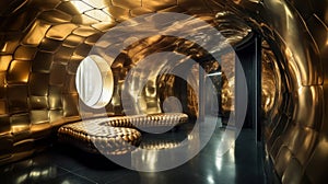 Shimmering Spaces: Gold and Gunmetal Luxury Interior Desig