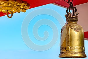 The Shimmery Golden bell in Temple