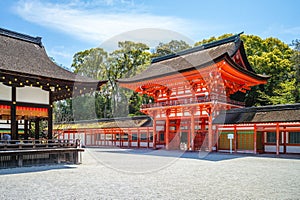 Shimogamo Shrine in Shimogamo district of Kyoto, Kansai, Japan photo