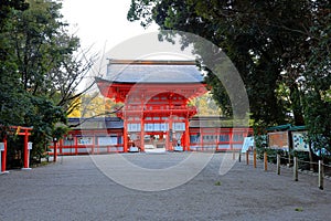 Shimogamo Shrine, a Shinto shrine at Shimogamo Izumikawacho, Sakyo