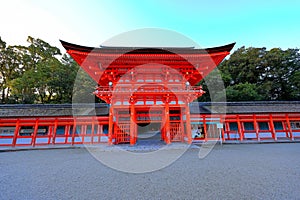 Shimogamo Shrine, a Shinto shrine at Shimogamo Izumikawacho, Sakyo