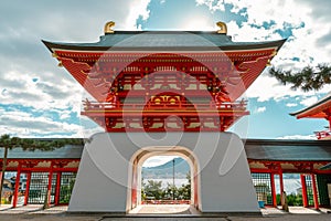 Shimonoseki Akama Shrine in Yamaguchi, Japan