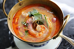 Shimp tom yum soup , Thai food