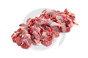 Shin of beef meat isolated on a white studio background,