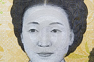 .Shin Saimdang a closeup portrait from South Korean money