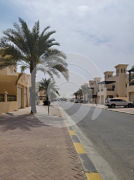 Shindagha historic district in Dubai Creek neighbourhood is a popular tourist and sightseeing attraction in UAE