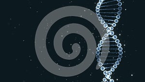 Shine DNA chain With Particals