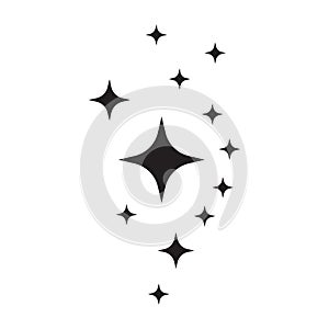 Shine icon, Clean star icon