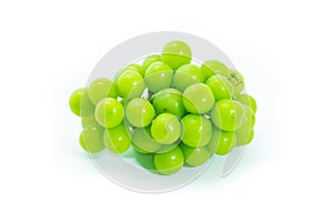 Shine Muscat Grape on white background, Green grape