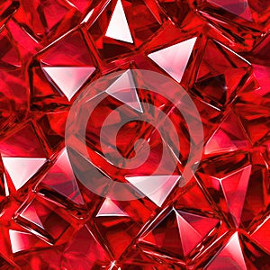 Shine Ruby Macro Beautiful Texture Tile Seamless Background. Generative AI