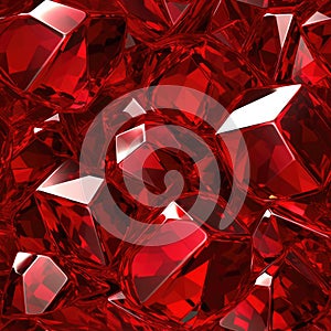 Shine Ruby Macro Photo. Tile Seamless Background. Generative AI