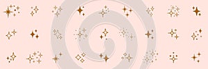 Shine sparkle icon. Vector blink star for logo, sparkle clipart