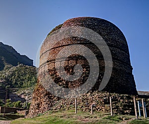 Shingardara Buddhist stupa in Swat valley Pakistan