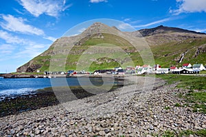 Shingle beach of Famjin, Suduroy, Faroe Islands