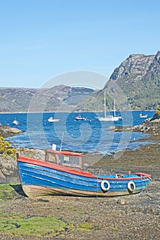 Shingle beach at Plockton