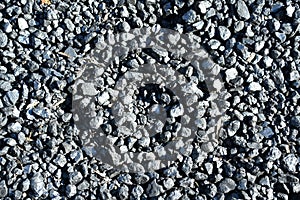 Anthrazite coal pieces in sunlight