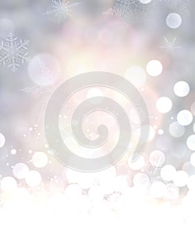 Shining background with snow.