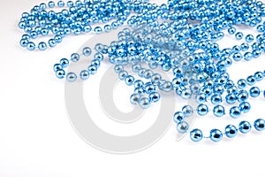 Shining blue beads