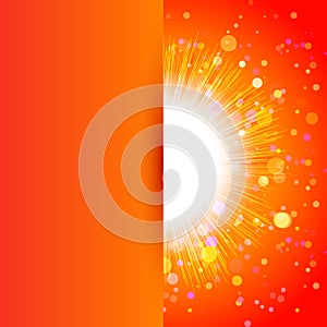 Shining bright sun design