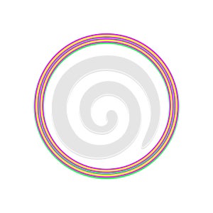 Shining circle frame Transparent Background