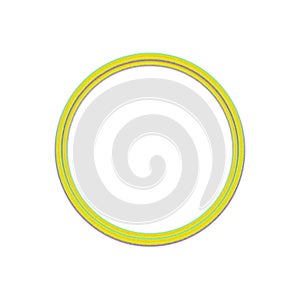 Shining circle frame Transparent Background