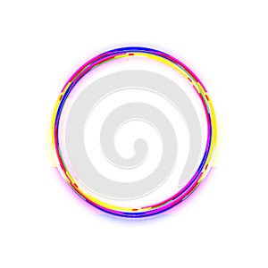 Shining circle frame Transparent Background