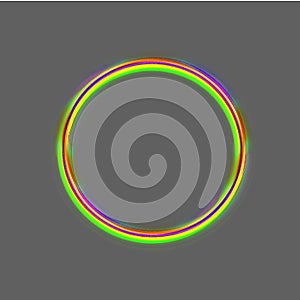 Shining circle frame Transparent Background