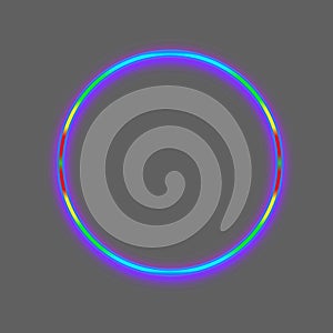 Shining circle frame Transparent Background