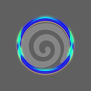 Shining circle frame Transparent Background