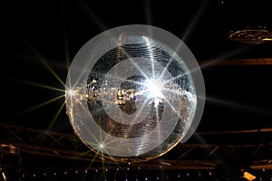 Shining disco ball