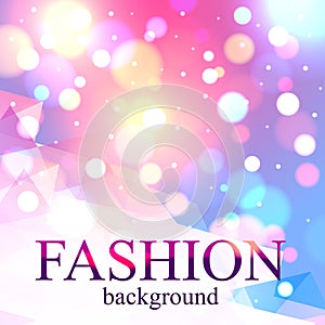 Shining fashion blur bokeh background for beauty