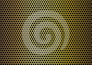 Shining Golden Metal Mesh Background