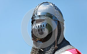 Shining knight helmet