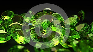 shining peridot background with sparkles 4k generative AI