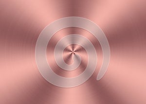 Shining Pink Radial Brushed Metal Surface for Abstract Background