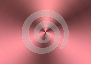 Shining Pink Radial Brushed Metal Surface for Abstract Background
