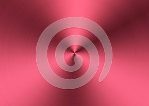 Shining Red Radial Brushed Metal Surface for Abstract Background