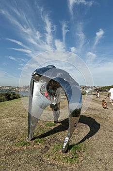 Shining Sculpture by the Sea