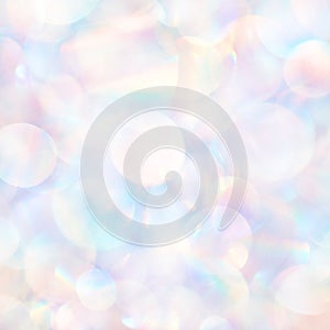 Shining in sunlight pearlescent multiple lens flare bokeh texture background photo