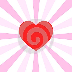 Shining valentine heart