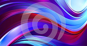 Shining wavy background with red and blue waves