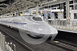 Shinkansen moving