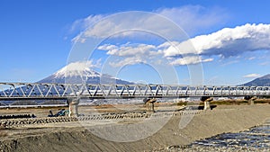 Shinkansen and Mt. Fuji