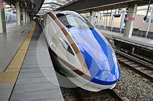 Shinkansen Trains at Nagano Station, Japan