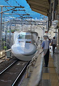 Shinkasen bullet trains Japan