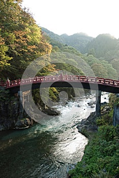 The Shinkyo bridge of Nikko, Japan