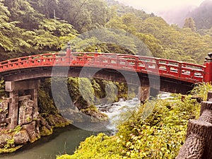 Shinkyo Bridge in Nikko, Tochigi, Japan