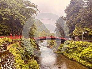 Shinkyo Bridge in Nikko, Tochigi, Japan