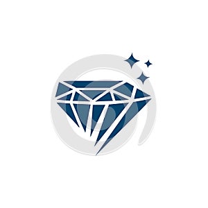 shinning jewelry diamond logo design sign vector illustrations