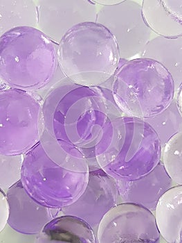 Shinning purple bubbles